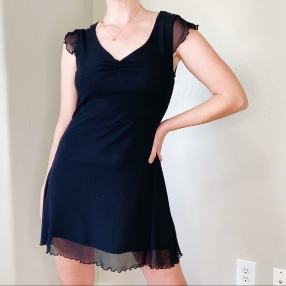 wild fable Dresses & Skirts - WILD Fable black mini mesh dress